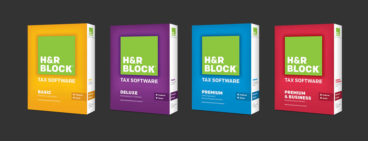 H&R Block tax software packages