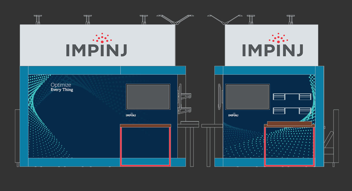 IMPINJ 2020 Tradeshow Booth Detail