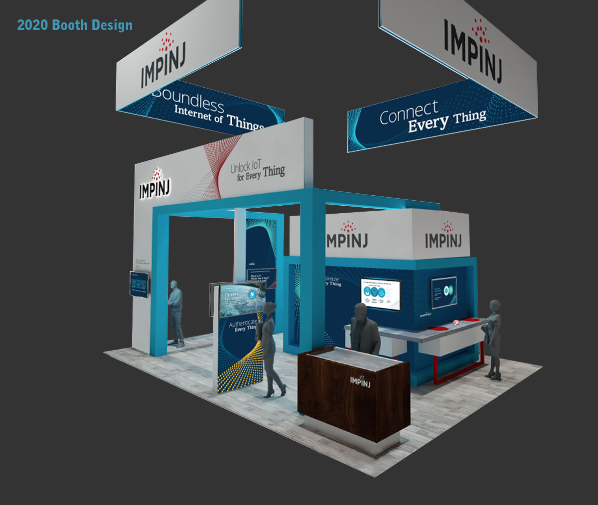 IMPINJ 2020 Tradeshow Booth