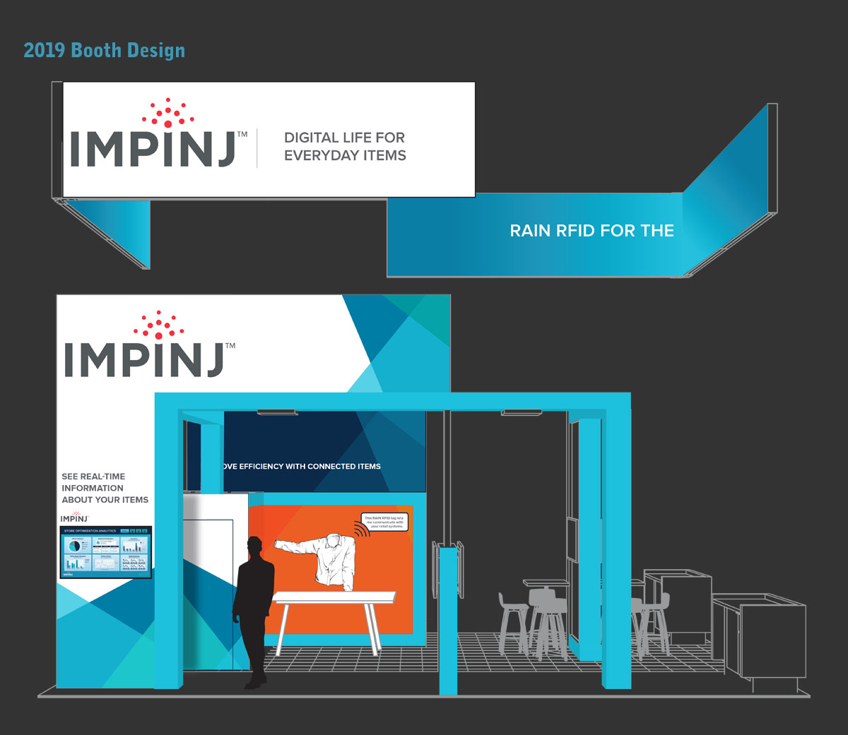 IMPINJ Tradeshow Booth Aisle